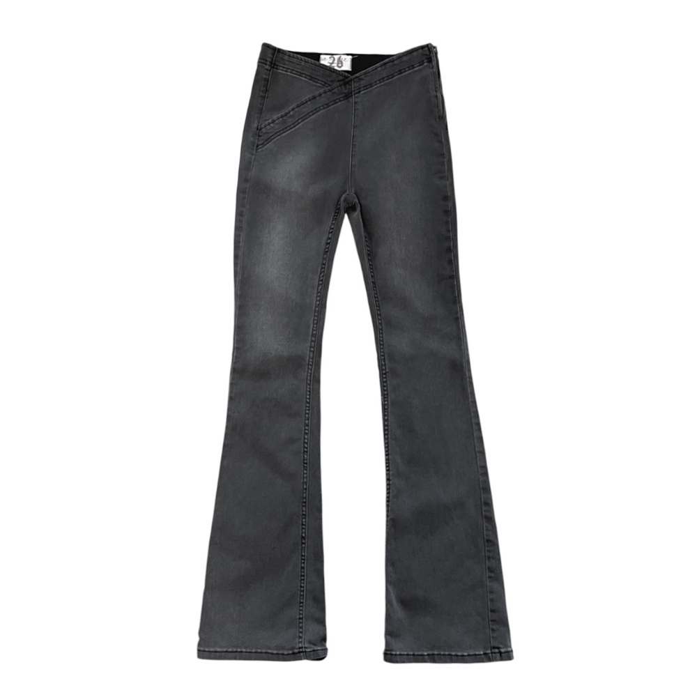 *Rare* We The Free Pull-On Crisscross Waist Flare Jeans
